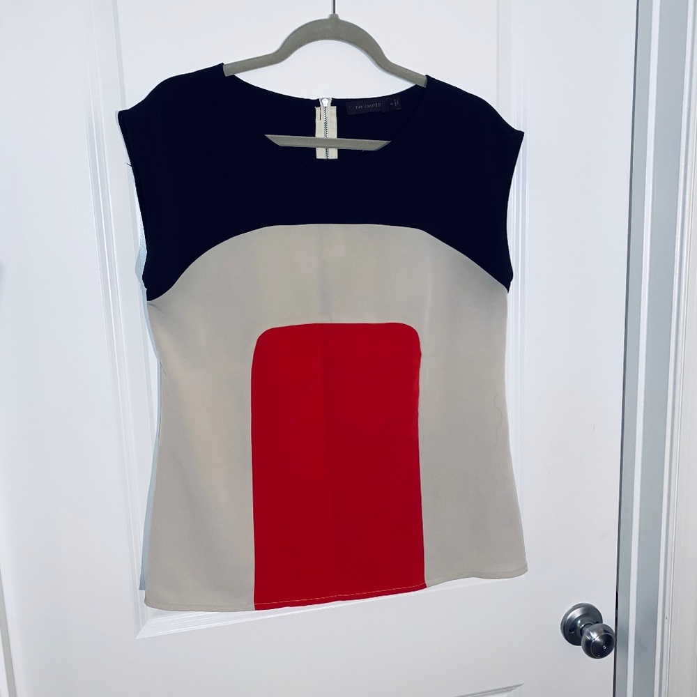 The Limited Colorblock Shell Blouse